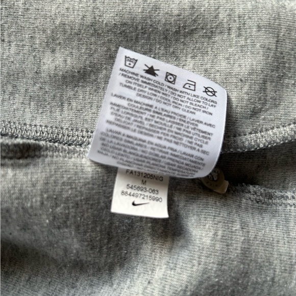 NIKE ZIP UP HOODIE HEATHER GRAY/BLACK size M - Picture 5 of 5